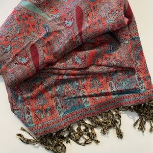 Paisley multicolored Italian scarf